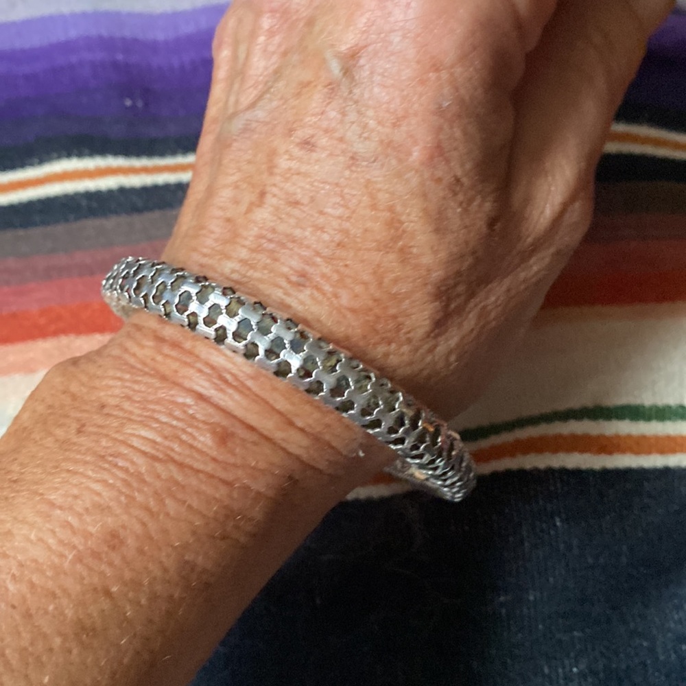 Vintage Sterling Silver Openwork From Filagree Ba… - image 4